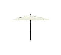 vidaXL Parasol de Jardin à 3 niveaux avec Mât en Aluminium, Pare-soleil de Patio, Abri de Soleil, Parasol de Plage Terrasse, 313876