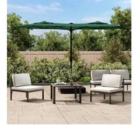 vidaXL Parasol double vert 316x145 cm