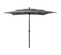 vidaXL Parasol de jardin - Anthracite 250x250 cm