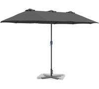 vidaXL, parasol de jardin, 370 x 197 x 239 cm, polyester et aluminium