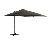 vidaXL Parasol de jardin avec LED - 250x230 cm - Anthracite
