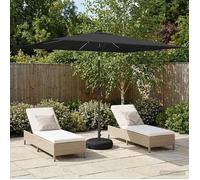vidaXL Parasol de jardin avec lumières LED et base 200 x 300 cm 42036242