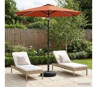 Parasol de jardin vidaXL avec lumières LED et socle, 230 x 230 cm