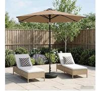 Parasol de jardin vidaXL avec lumières LED et socle, 230 x 230 cm
