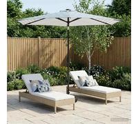 vidaXL Parasol de jardin avec lumières LED et base 270 x 270 cm