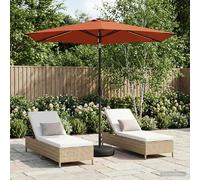 vidaXL Parasol de jardin avec lumières LED et base 270 x 270 cm