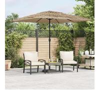 vidaXL Parasol avec mât en acier brun 248x248x248 cm