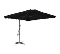 vidaXL Parasol avec mât en acier 250x250x230 cm Noir