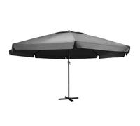 vidaXL Parasol avec mât en aluminium 600 cm Anthracite