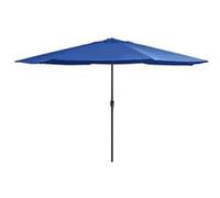 vidaXL Parasol de Jardin avec Mât en Métal, Pare-soleil de Patio, Abri de Soleil, Parasol de Terrasse Arrière-cour 47385 Bleu G