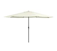 vidaXL Parasol de jardin - Blanc sable 390 cm