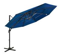 vidaXL Parasol de jardin Bleu Azuré