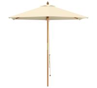 vidaXL Parasol de jardin, diamètre 270 x 248 cm, en bois d'eucalyptus massif