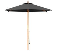 vidaXL Parasol de jardin, diamètre 270 x 248 cm, en bois d'eucalyptus massif