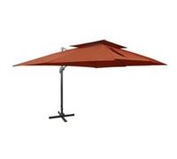 vidaXL Parasol ampli avec aération Terrakotta-Rouge 400x300 cm