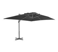 vidaXL Parasol de jardin déporté 400 x 300 cm mât en aluminium Anthracite