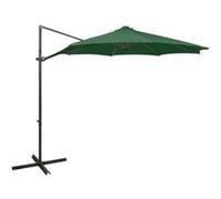 vidaXL Parapluie avec éclairage LED 300 cm vert