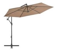vidaXL Parasol de Jardin en Porte-à-faux et Poteau en Aluminium, Pare-soleil de Patio, Abri de Soleil, Parasol de Plage 44510 Beige G