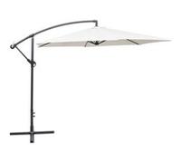 vidaXL Parapluie 3 m blanc sable