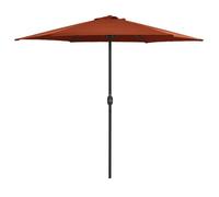 vidaXL Parasol de jardin avec mât en aluminium 270x246 cm Terracota