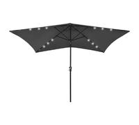 vidaXL Parasol de jardin LED - Anthracite 2x3 m