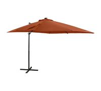 vidaXL Parasol de jardin LED - Terre Cuite