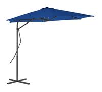 vidaXL Parasol de jardin mât acier 300x230 cm Bleu