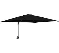 vidaXL Parasol de jardin noir 248,5 x 247,5 x 160 cm