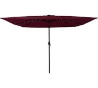 vidaXL Parasol de jardin rouge bordeaux 295 x 295 x 245 cm