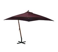 vidaXL Parasol de jardin suspendu - Rouge Bordeaux