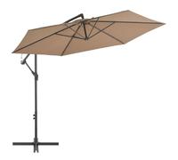 vidaXL Parasol de jardin suspendu - Taupe 300 cm