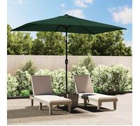 vidaXL Parasol de jardin Vert 200 x 300 cm en Polyester et Acier avec Manivelle