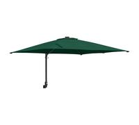 vidaXL Parasol de Jardin Vert 248,5 x 247,5 x 160 cm, Parasol de Jardin, Mural, résistant aux UV, auvent Ajustable, Parasol Moderne, inclinable, Ombre de terrasse