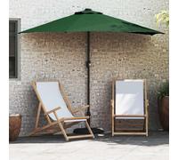vidaXL Parasol de jardin vert 294 x 150 x 224 cm polyester et acier