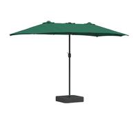 vidaXL Parasol de jardin Vert 385 x 209 x 244 cm Polyester
