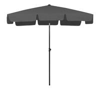 vidaXL Parasol de plage anthracite 200x125 cm