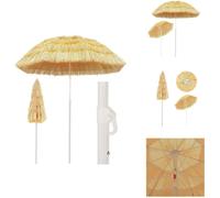 vidaXL Parasol de plage Nature 180 cm Hawaii Style - Parasols & Ecrans solaires