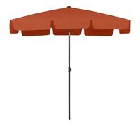 vidaXL Parasol de plage rouge terracotta 200x125 cm