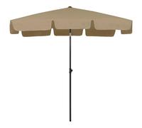 vidaXL Parasol de plage Taupe 200x125 cm