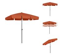 vidaXL Parasol de plage Terracotta-Rouge 200x125 cm - Parasols & Protection solaire