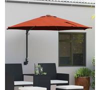 Vidaxl Parasol De Terrasse Terracotta Cadre En Aluminium, Toile En Polyester