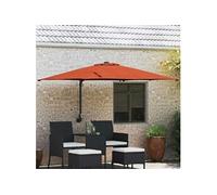 vidaXL Parasol de jardin terre cuite 248,5 x 247,5 x 160 cm
