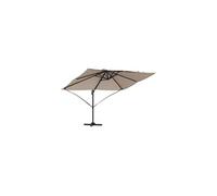 Vidaxl Parasol déporté rectangulaire 352x251 cm - Toile polyester - Mat aluminium - Taupe