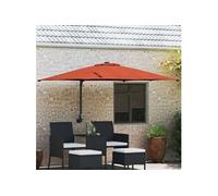 vidaXL Parasol de jardin terre cuite 248,5 x 247,5 x 160 cm