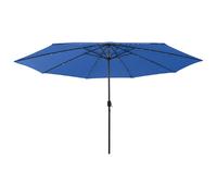 vidaXL Parasol d'extérieur 400 cm Bleu azuré