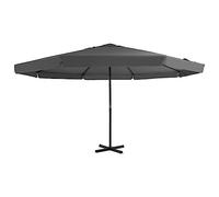 vidaXL Parasol d'Extérieur avec Mât en Aluminium, Pare-Soleil de Patio, Abri de Soleil, Parasol de Jardin Terrasse, 500 cm Anthracite