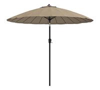vidaXL Parasol d'Extérieur avec Mât en Aluminium Pare-soleil Jardin Patio Terrasse Extérieur Anti-UV Anti-décoloration 270 cm Taupe