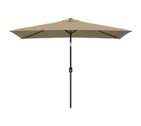 vidaXL Parasol d'extérieur avec mât en métal 300x200 cm taupe