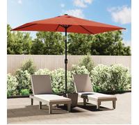vidaXL Parasol avec mât métallique 300x200 cm Terracota