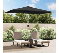 vidaXL Parasol d'extérieur avec mât métallique 300x200 cm Anthracite